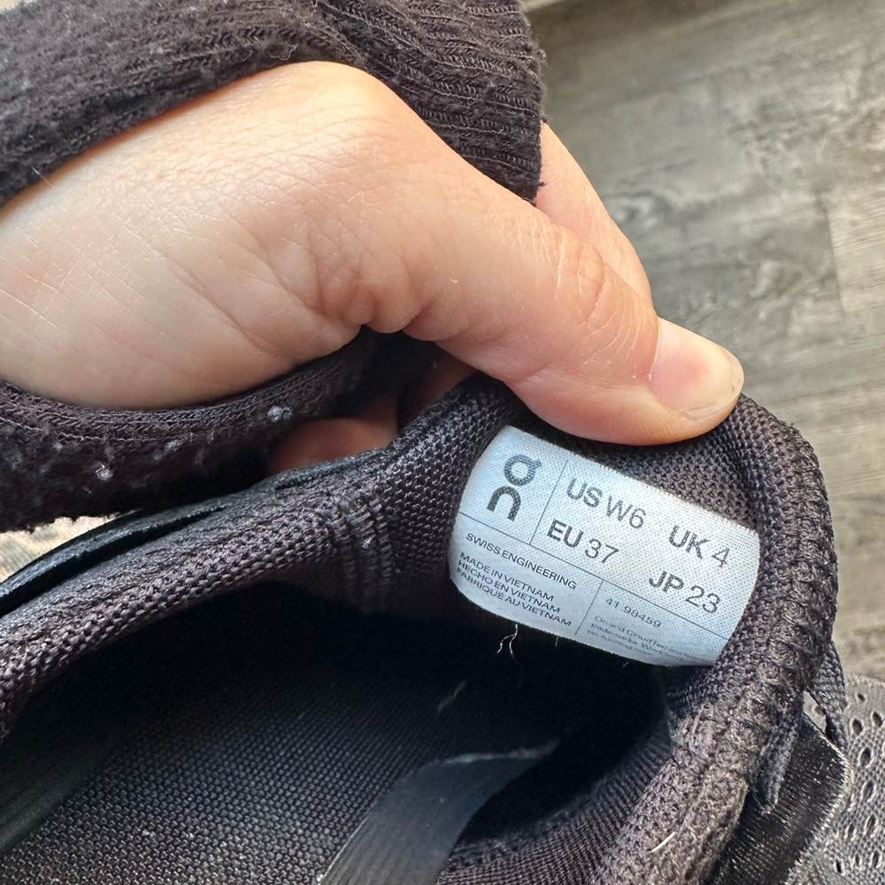 On Running Black Sneakers - Picture 6 of 6